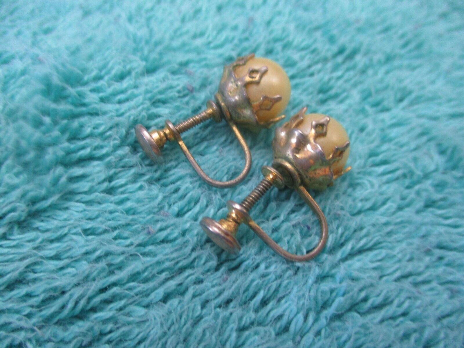 ANTIQUE VINTAGE 1900's EARRINGS JEWELRY #8