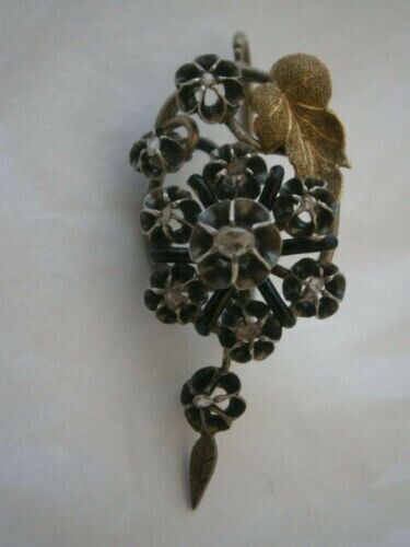 Georgian Period 1700's Diamonds (20) Leaf & Flower Drop Earring Set !!VERY OLD!!