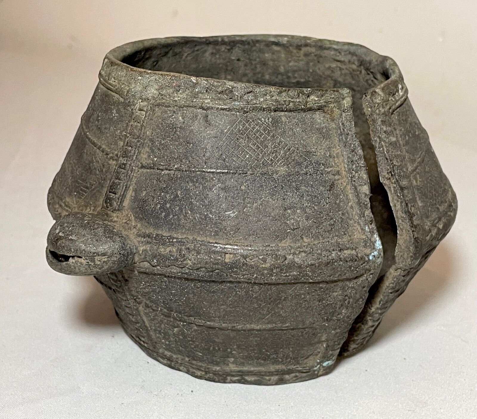 LARGE 1800's Antique African Niger Baoulé Dogon Bronze Manilla Currency Bracelet