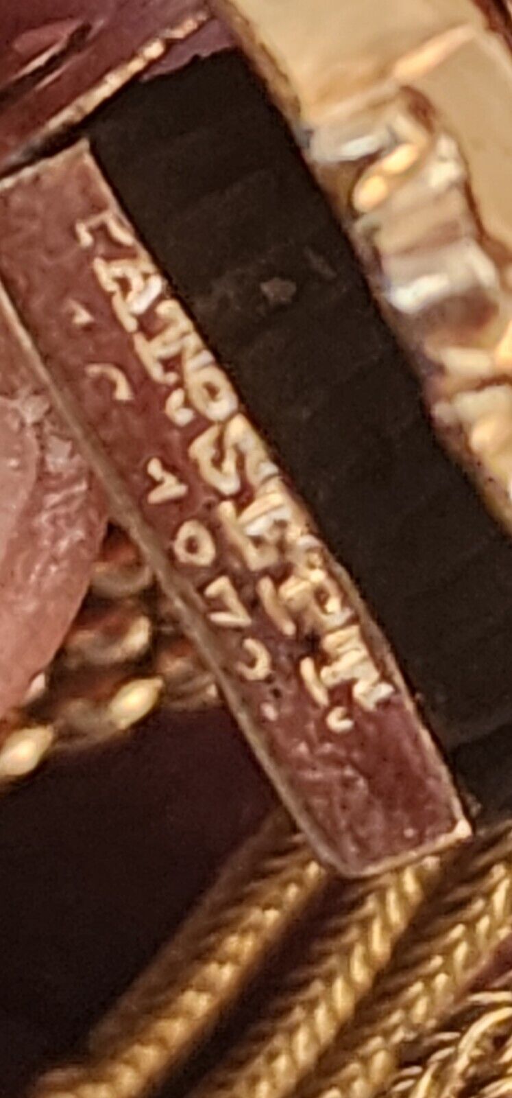 Antique Victorian Gold Filled RGP Mesh Slide Tassel Bracelet PAT. 1800'S