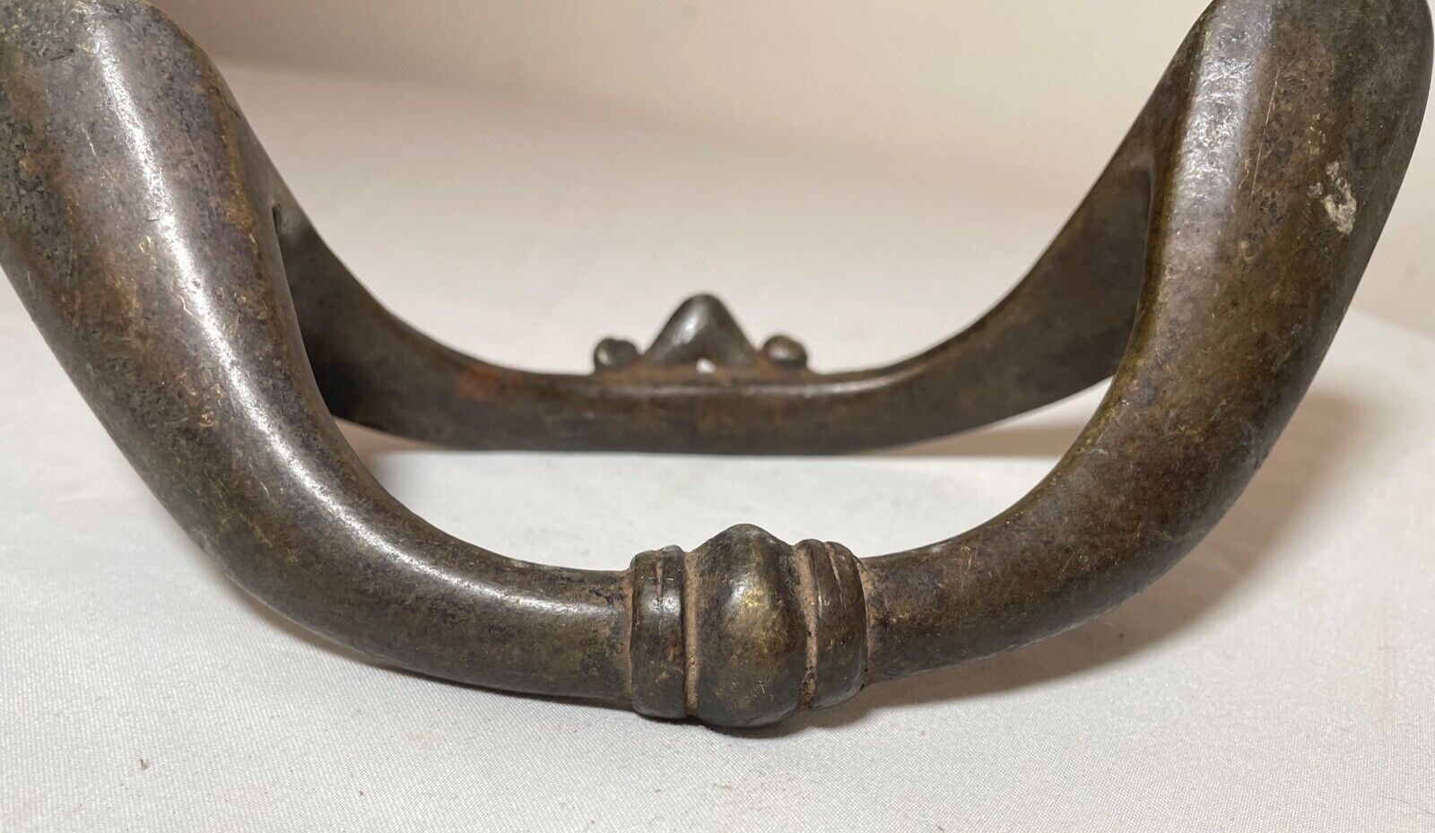 rare 1800's Antique West African Senufo Fußreife Bronze Currency Ankle Bracelet