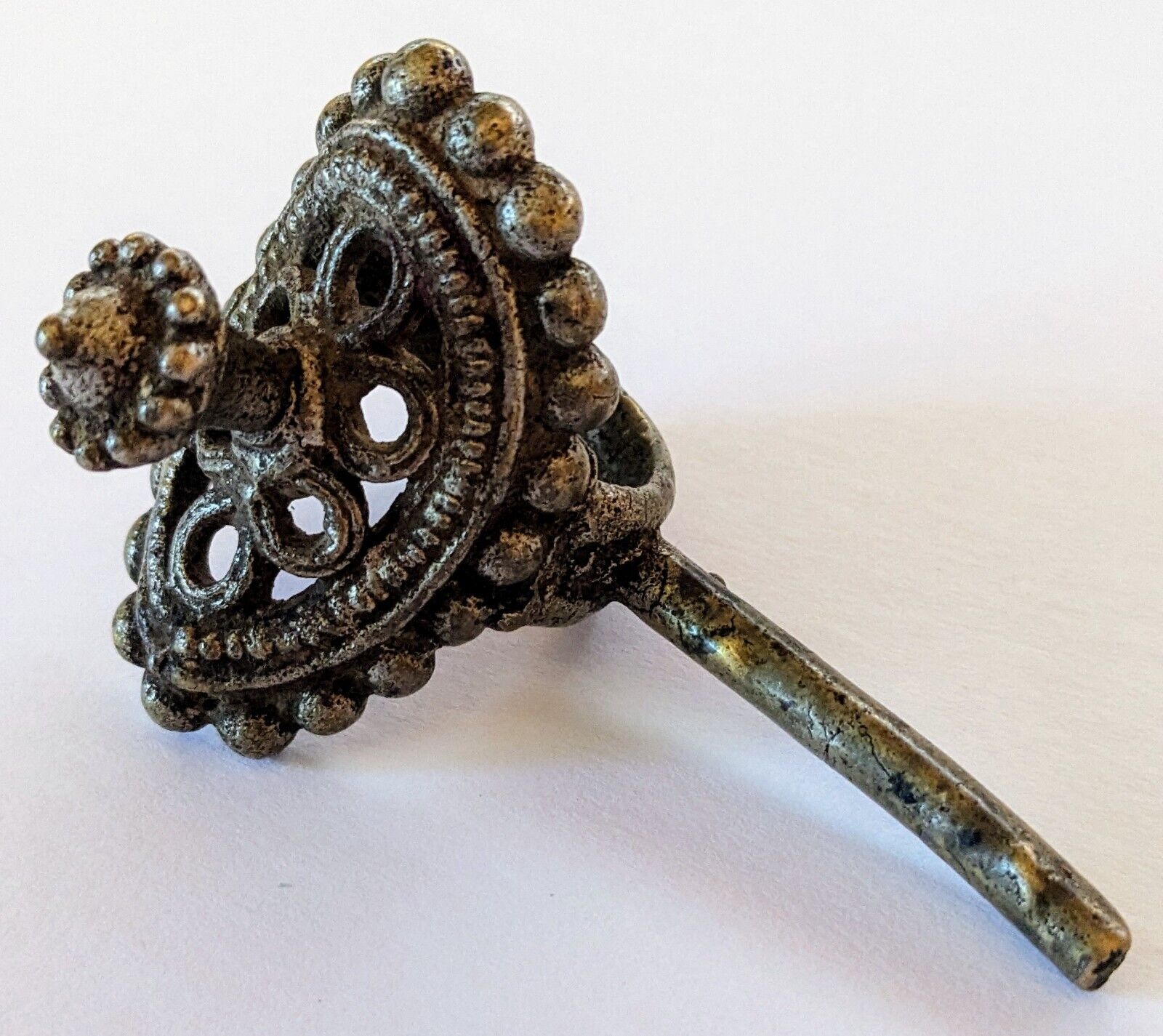 Authentic Circa 1800s Antique Woman's Brass Toe Ring India Anneau D' Orteil