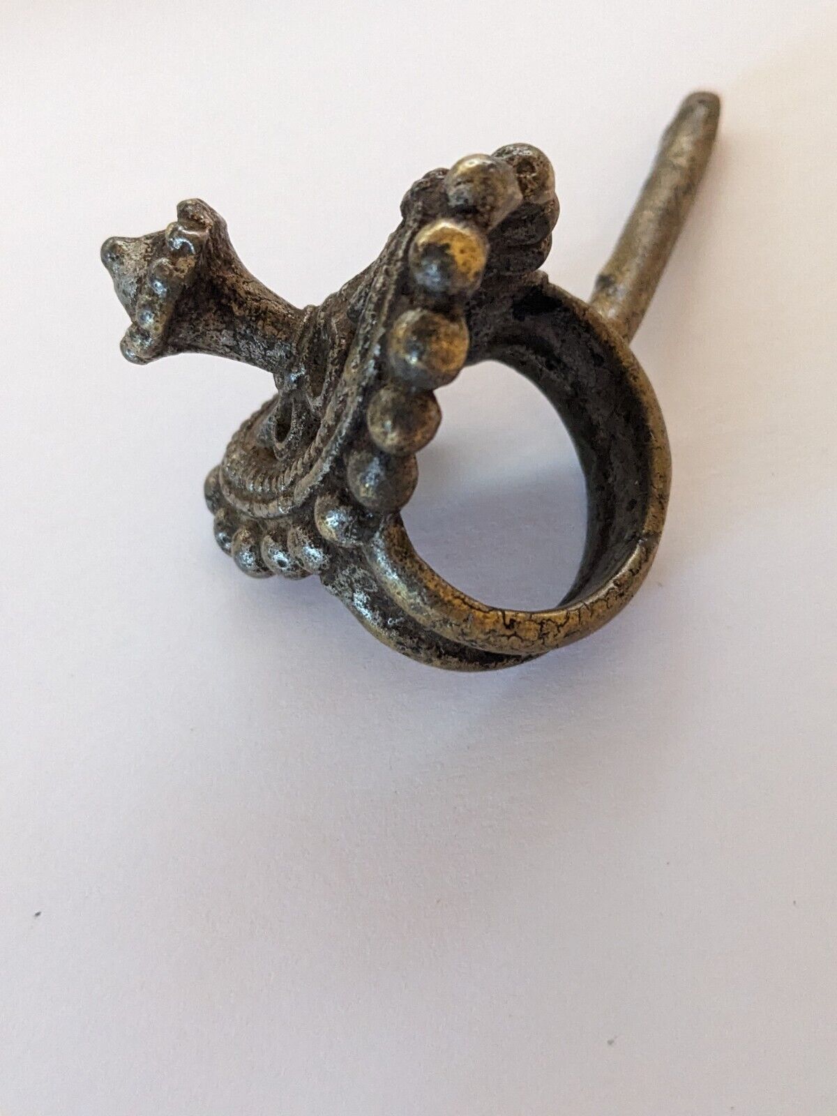 Authentic Circa 1800s Antique Woman's Brass Toe Ring India Anneau D' Orteil