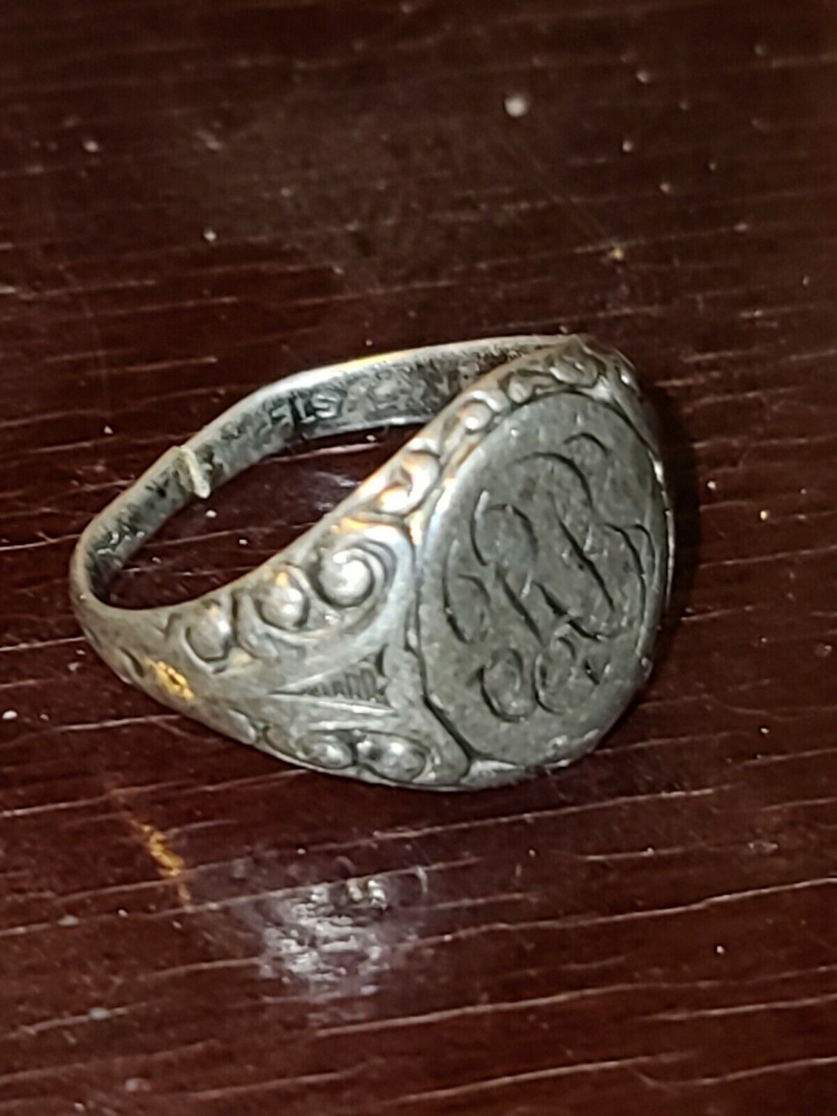 1700s-1800s silver mens ring