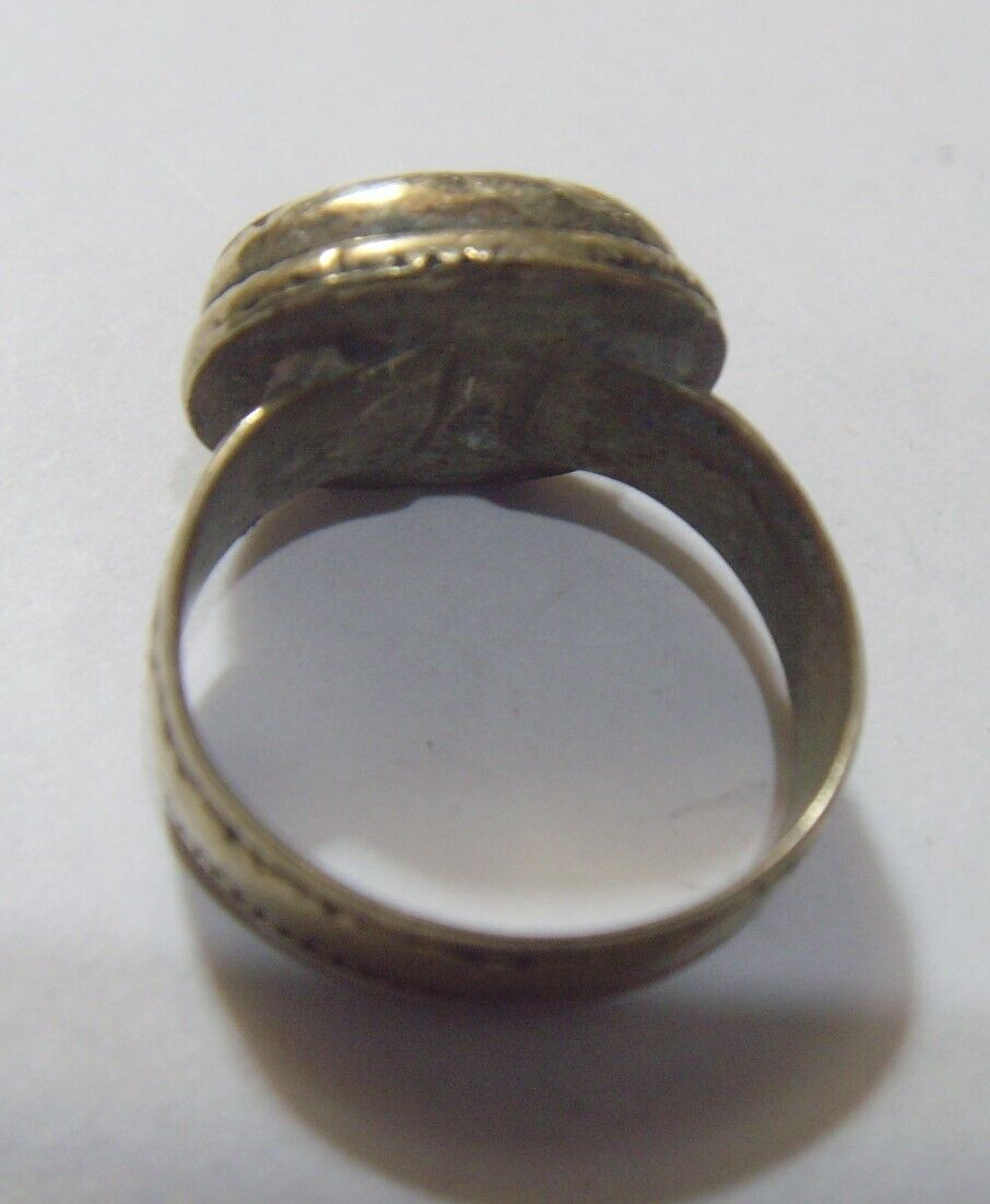 1700s antique tribal wedding ring sz 9.5 Dagestan central Asia carnelian hf1723