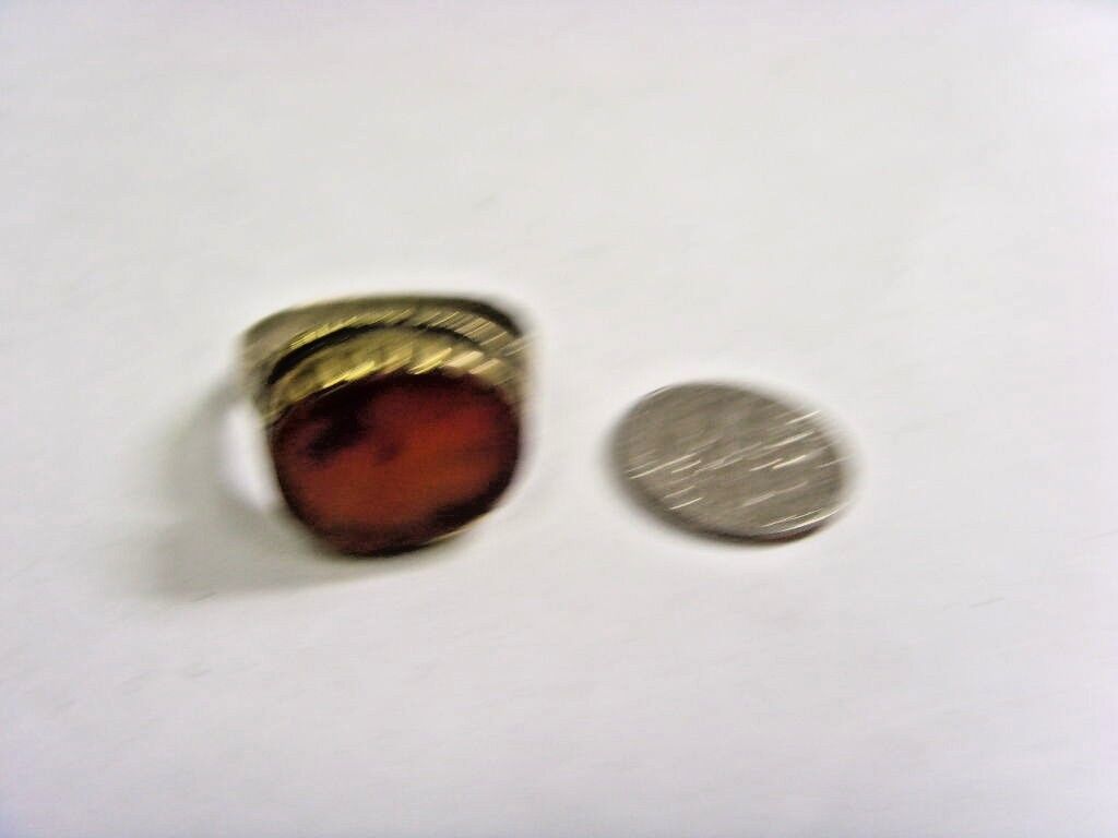 1700s antique Islamic Nomads tribal ring 10 size central Asia religious 48199