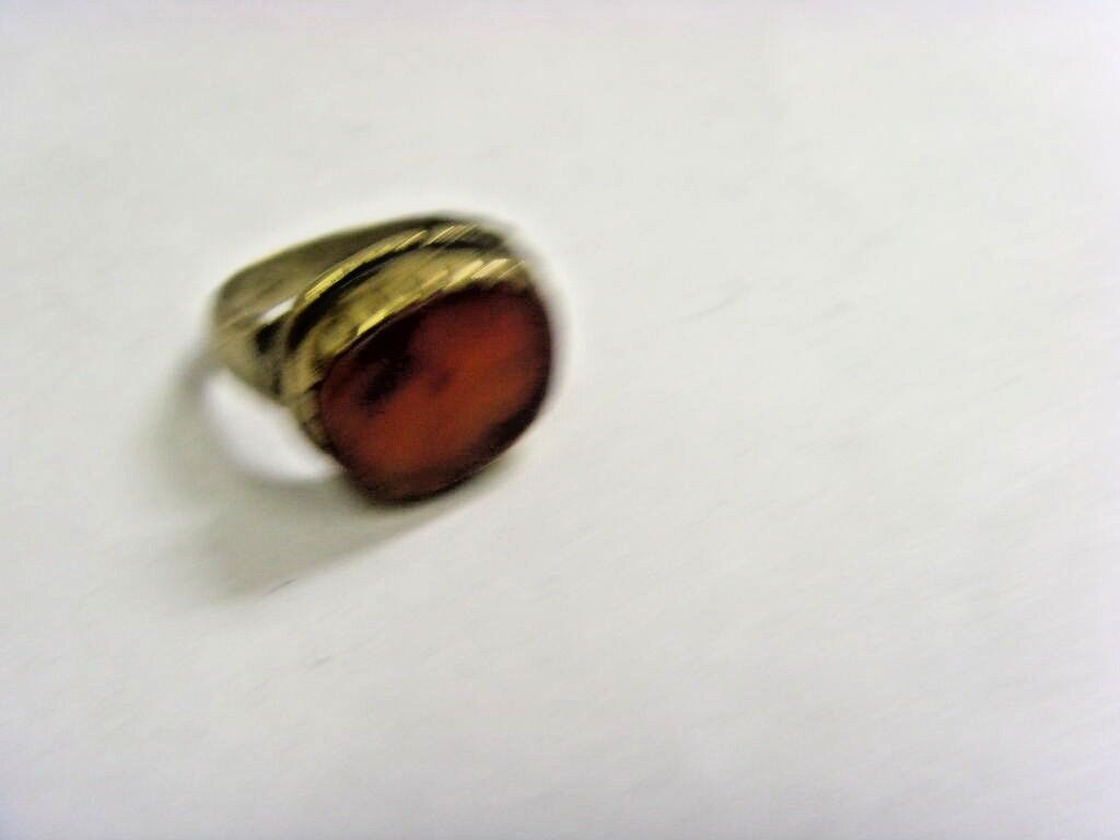1700s antique Islamic Nomads tribal ring 10 size central Asia religious 48199