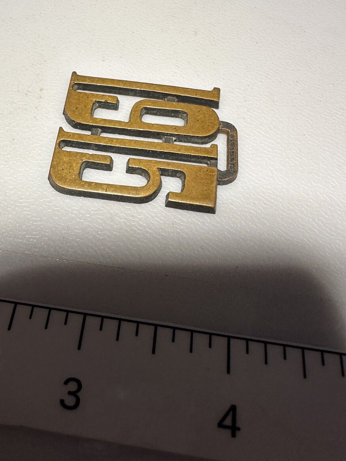 Vintage 1915 Year Date Numbers History Time Early 1900s Metal Watch Fob O