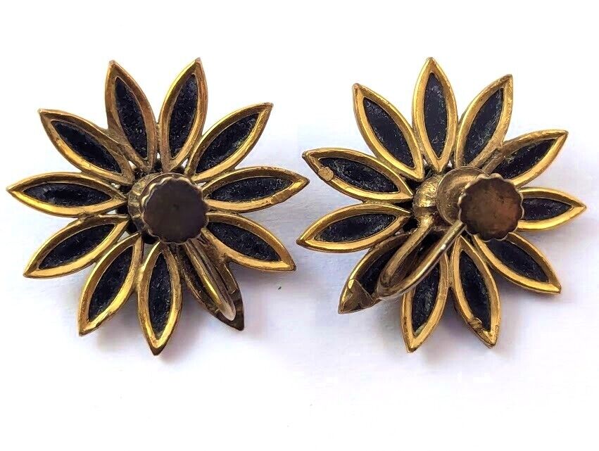 Victorian Mourning Earrings, 1900's, Vintage Jewelry