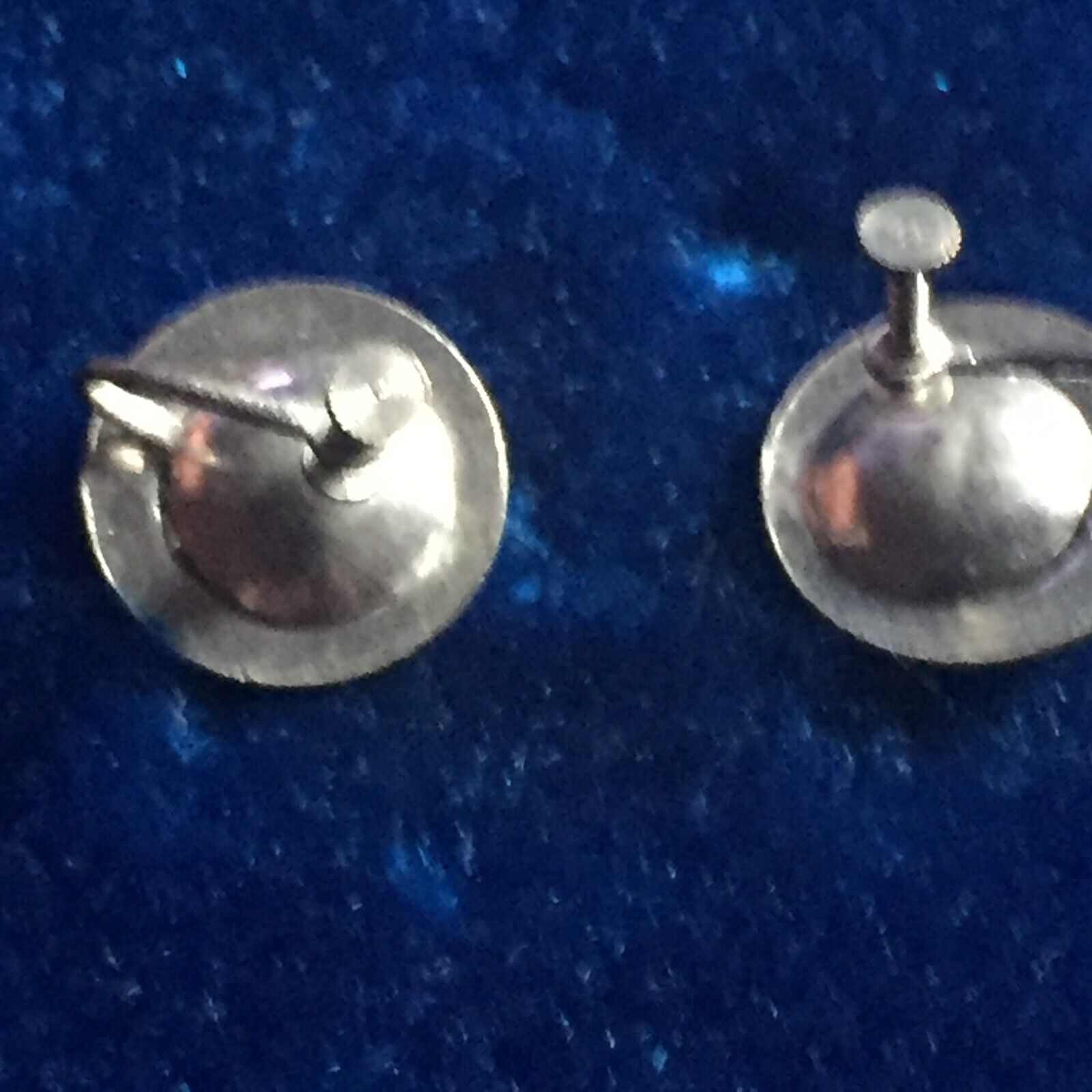 Antique 1900's - 1950 Twist/Screw Back Rhinestone and Silver Tone Earrings