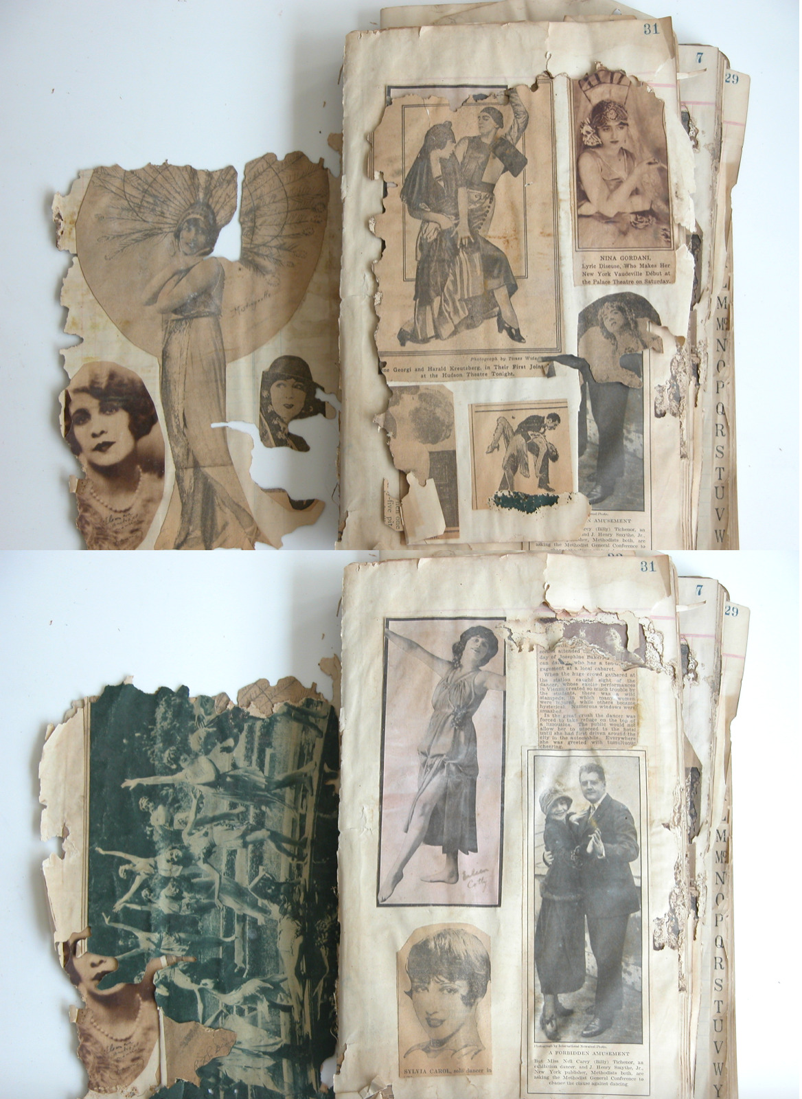 Early 1900s Vaudeville Theater Ballet Photos Ephemera WM A HILDABRAND Archive