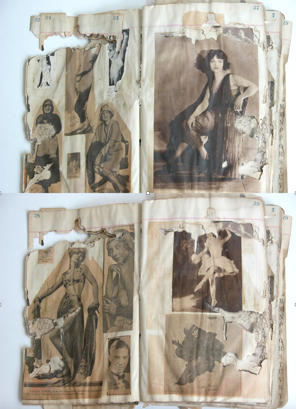 Early 1900s Vaudeville Theater Ballet Photos Ephemera WM A HILDABRAND Archive
