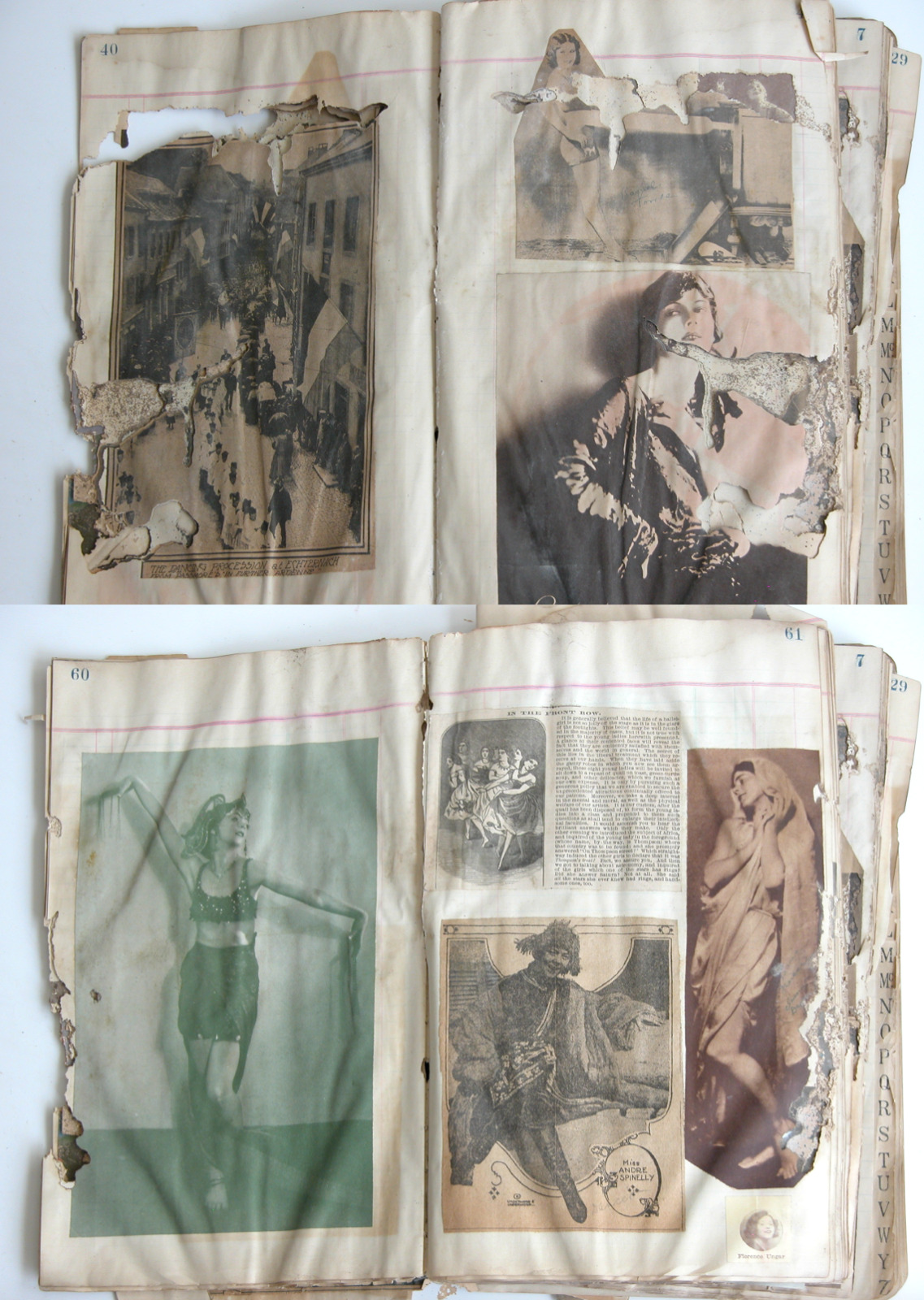 Early 1900s Vaudeville Theater Ballet Photos Ephemera WM A HILDABRAND Archive
