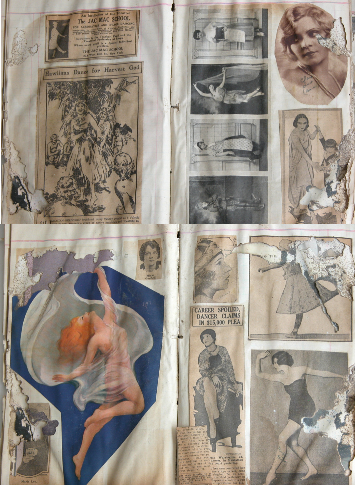 Early 1900s Vaudeville Theater Ballet Photos Ephemera WM A HILDABRAND Archive