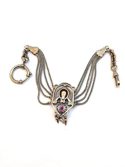 Vintage Pocket Watch Chain, 1900's, Vintage Jewelry
