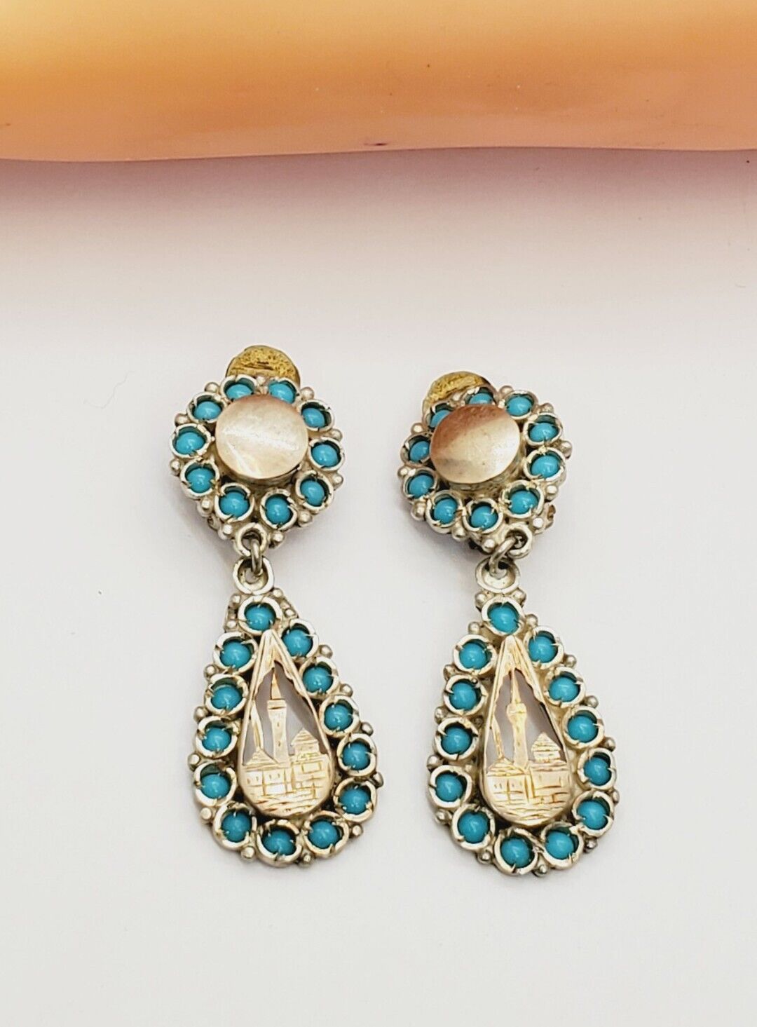 Antique Victorian 1800's Estate Find Earrings Super Cool!!(59)
