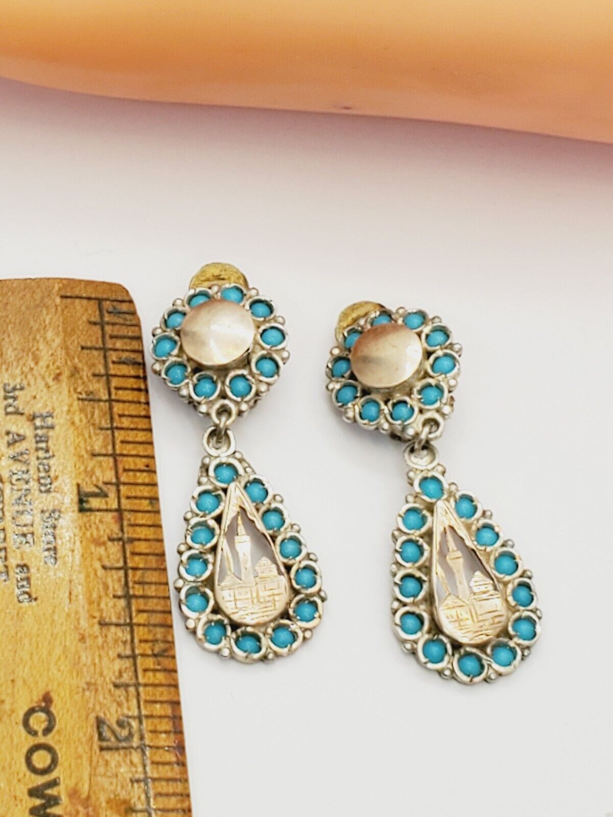 Antique Victorian 1800's Estate Find Earrings Super Cool!!(59)