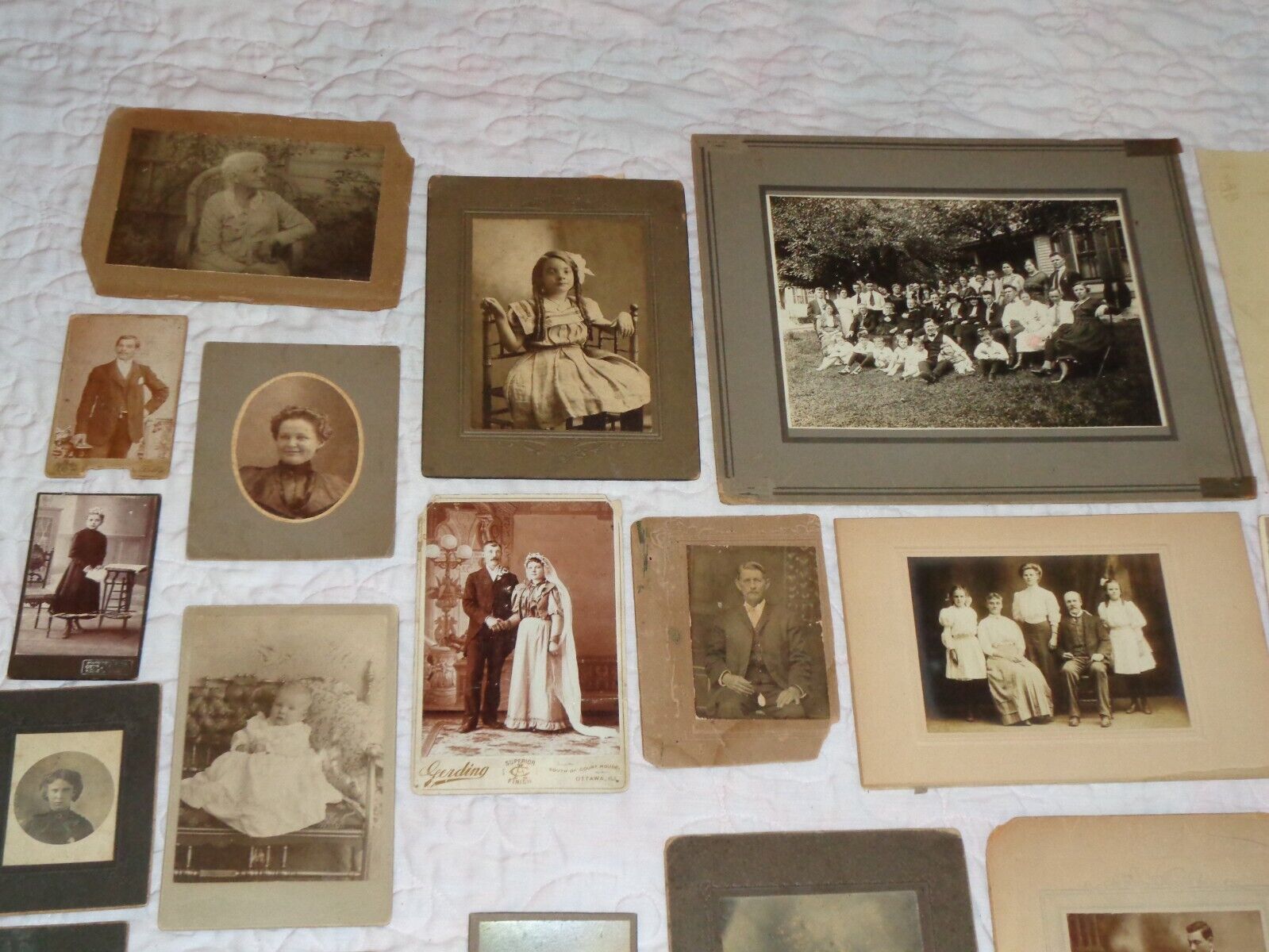 Photograph Collection Antique Late 1800s Early 1900s Portraits People Children