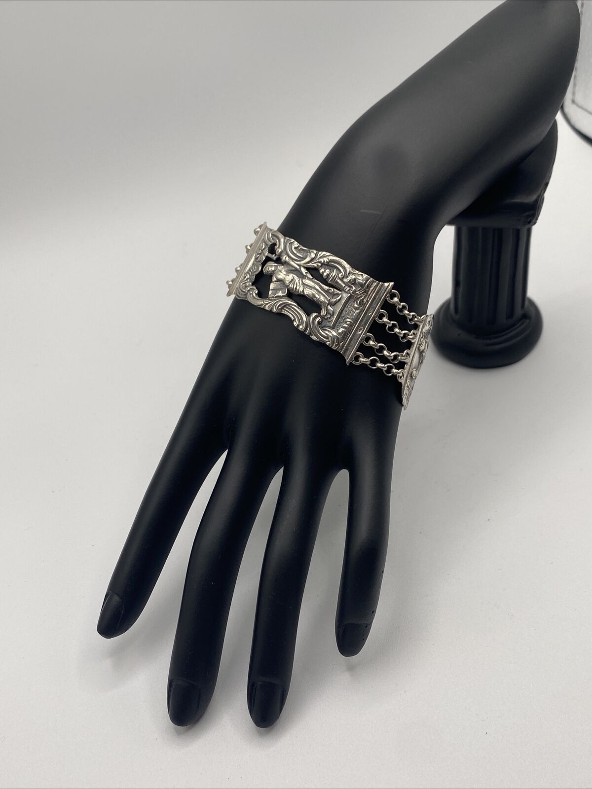 Antique .835 Silver Bracelet 1800s Handcrafted Dutch Heritage