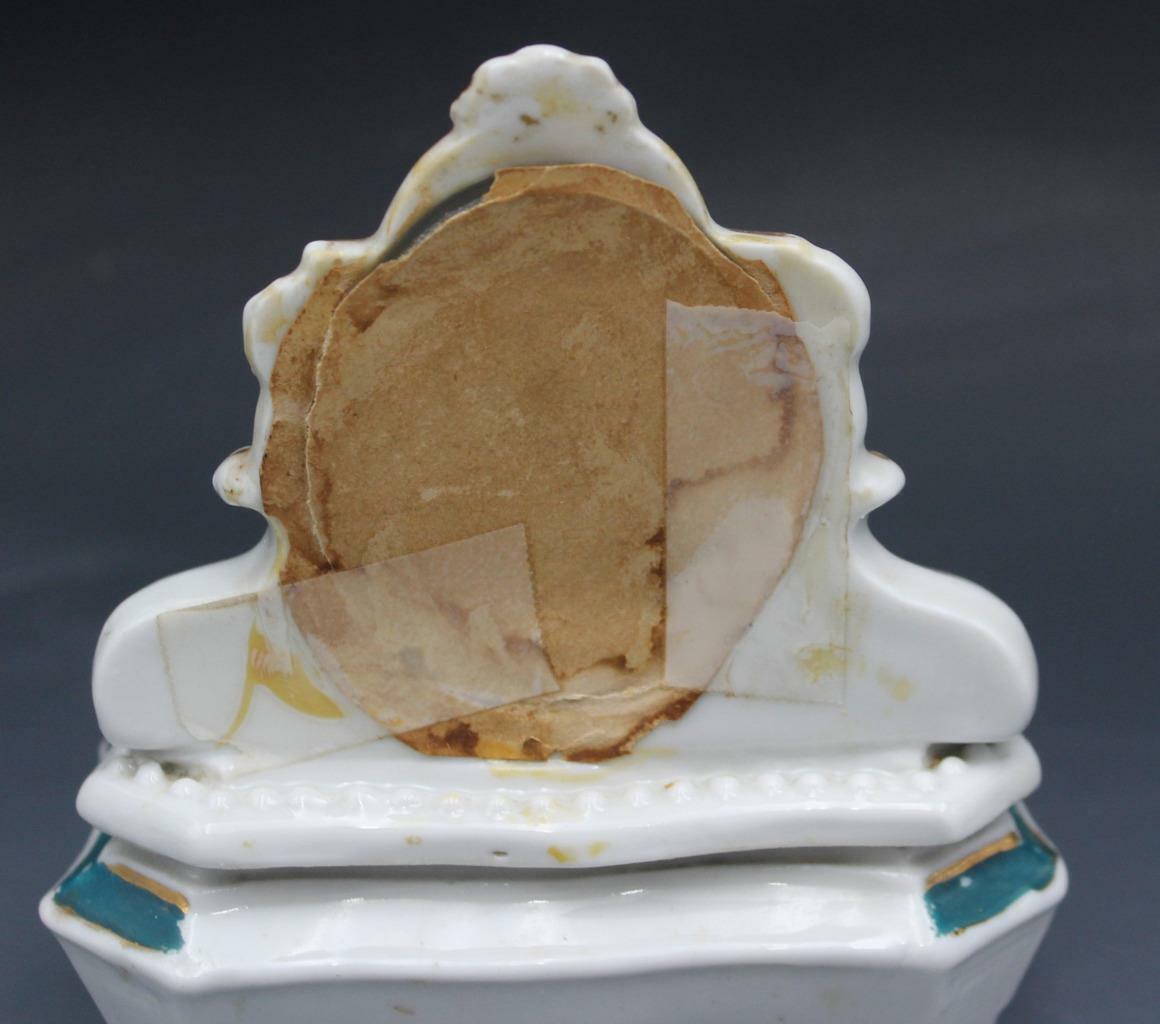 Antique Staffordshire Fairing Box Mid 1800's Early 1900's Jewelry Bracelet Cameo