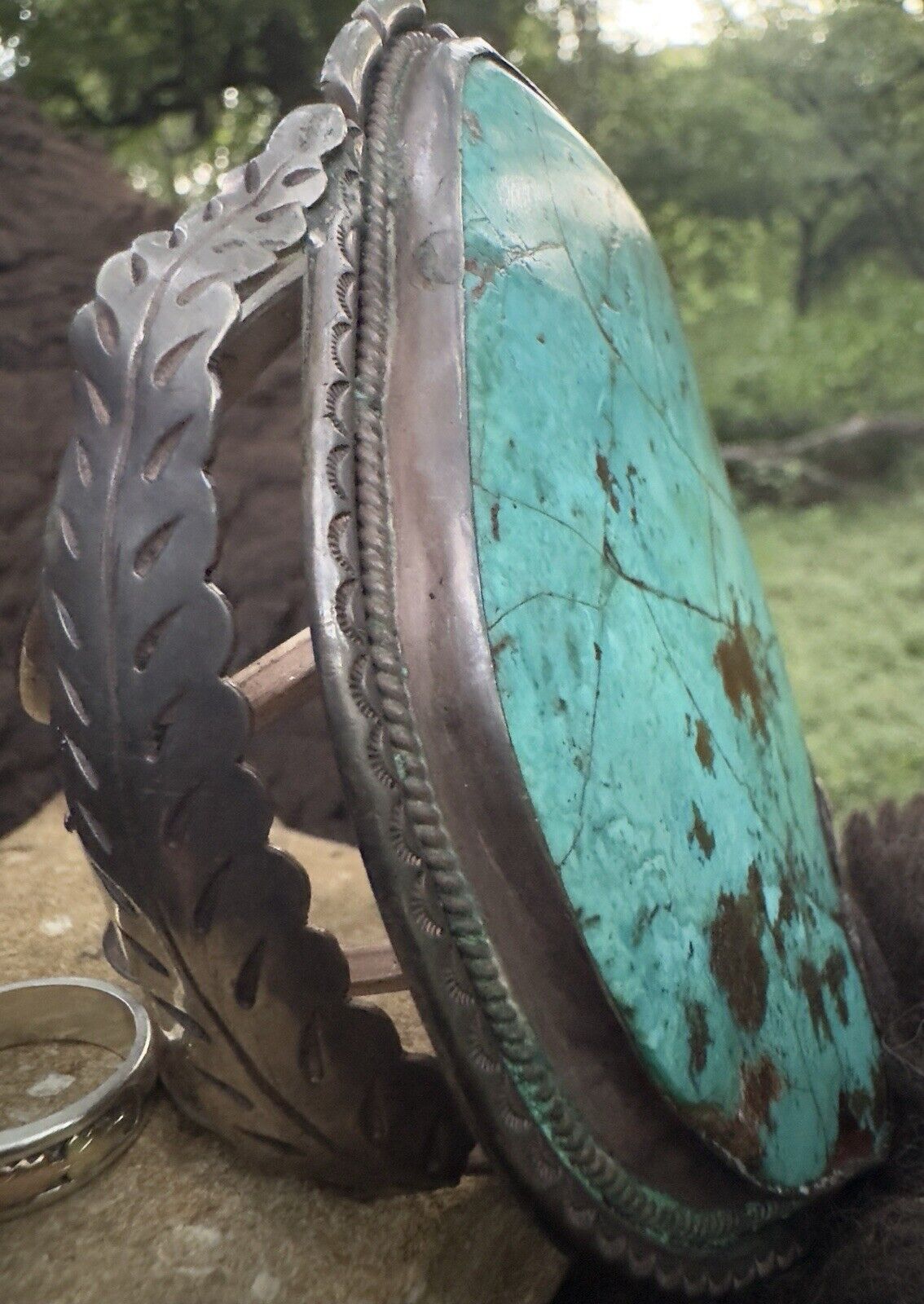 NATIVE USA 1900's  sterling silver REAL 'Old Pawn' Bracelet Cuff See Story