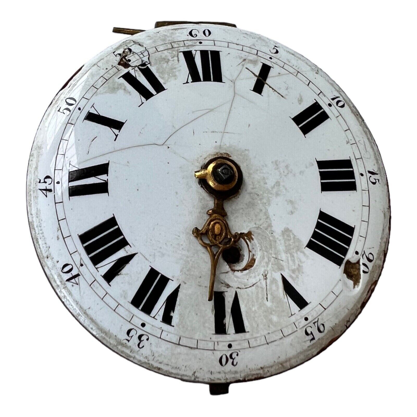 18thC Verge Fusee Pocket Watch Incomplete RARE Ancient Antique 1700's L@@K