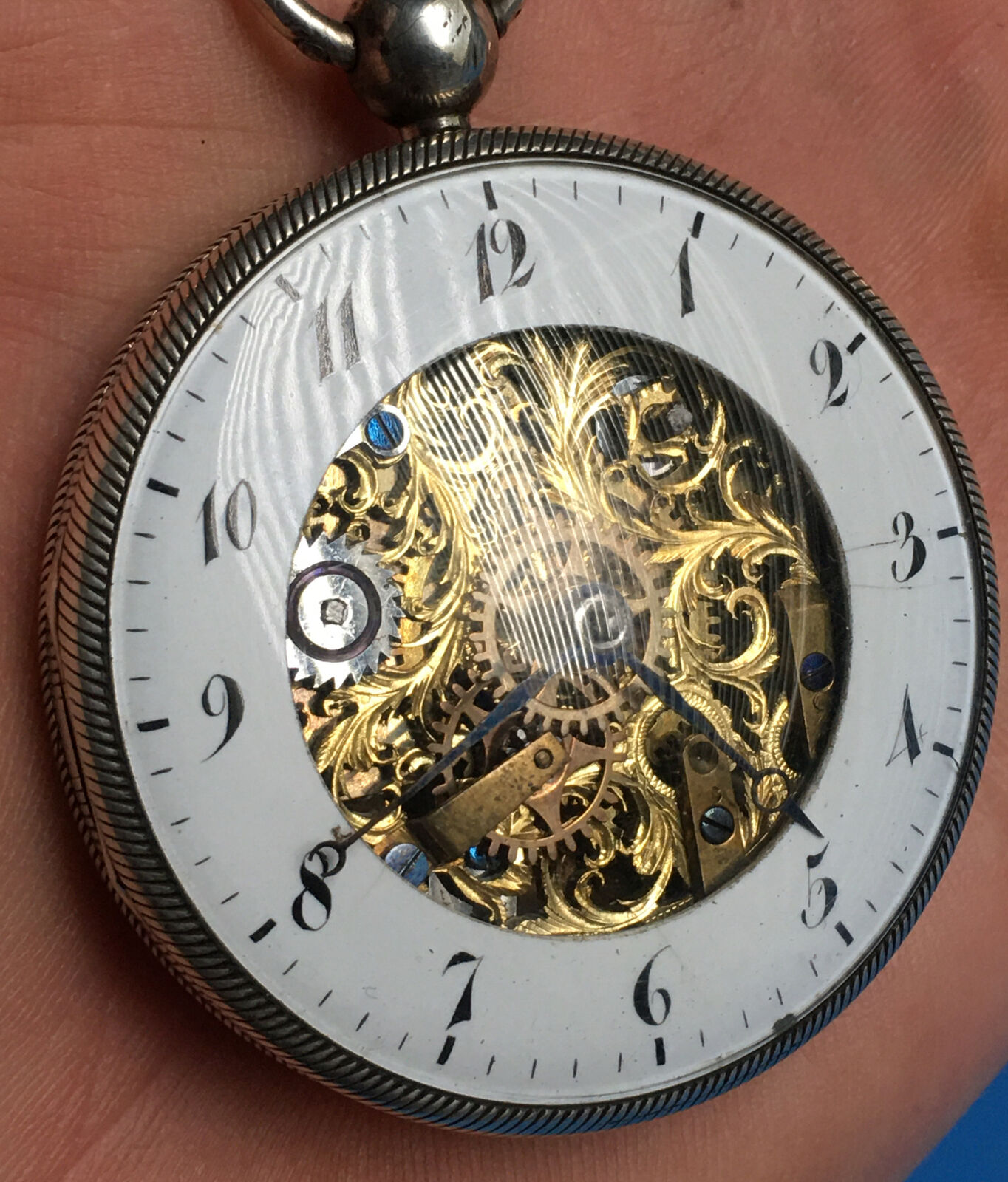 Antique 1700’s Ferdinand Berthoud A Paris Skeleton Dial Pocket Watch Very Rare ￼