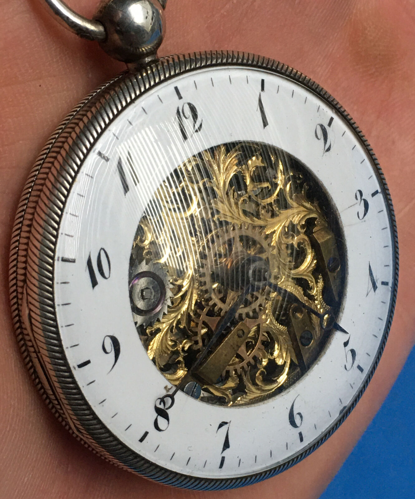 Antique 1700’s Ferdinand Berthoud A Paris Skeleton Dial Pocket Watch Very Rare ￼