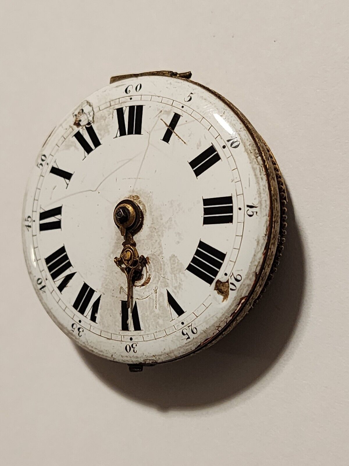 18thC Verge Fusee Pocket Watch Incomplete  RARE Ancient Antique 1700's L@@K