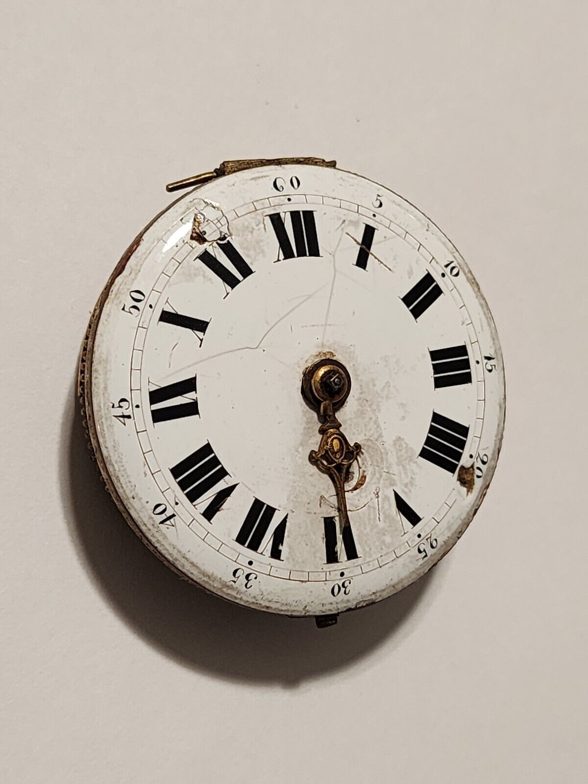 18thC Verge Fusee Pocket Watch Incomplete  RARE Ancient Antique 1700's L@@K
