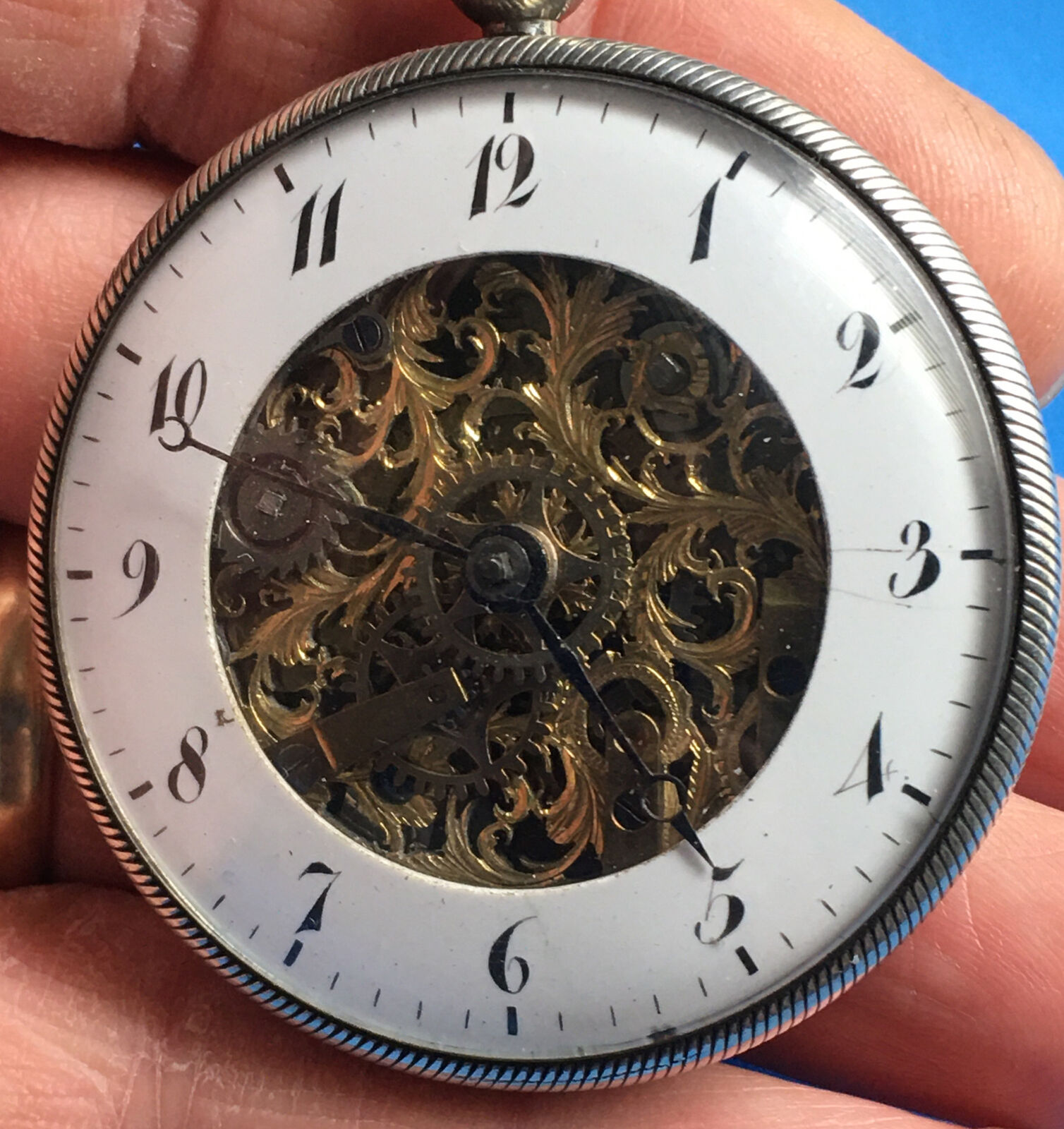 Antique 1700’s Ferdinand Berthoud A Paris Skeleton Dial Pocket Watch Very Rare ￼