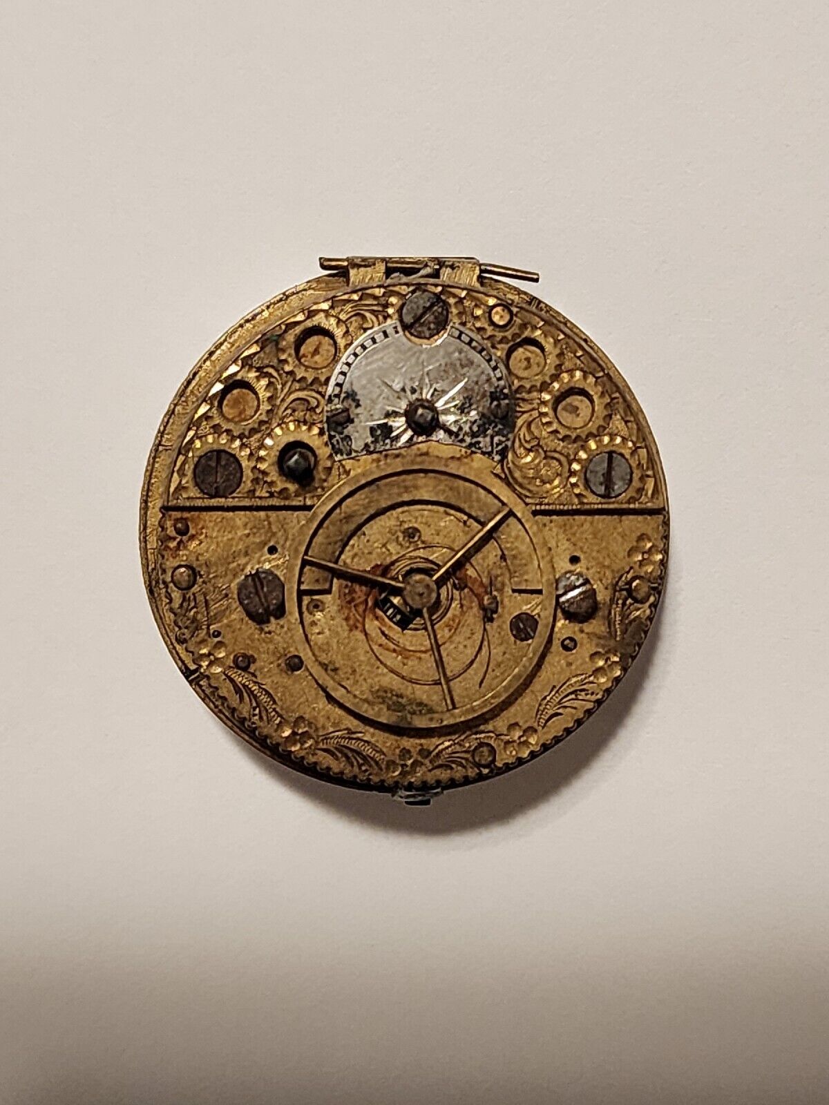 18thC Verge Fusee Pocket Watch Incomplete  RARE Ancient Antique 1700's L@@K
