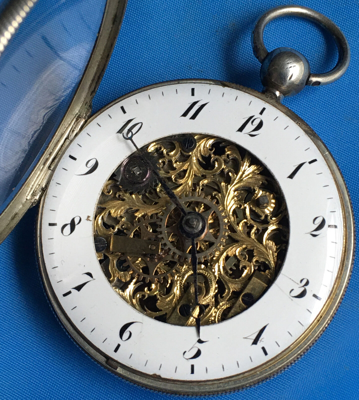 Antique 1700’s Ferdinand Berthoud A Paris Skeleton Dial Pocket Watch Very Rare ￼