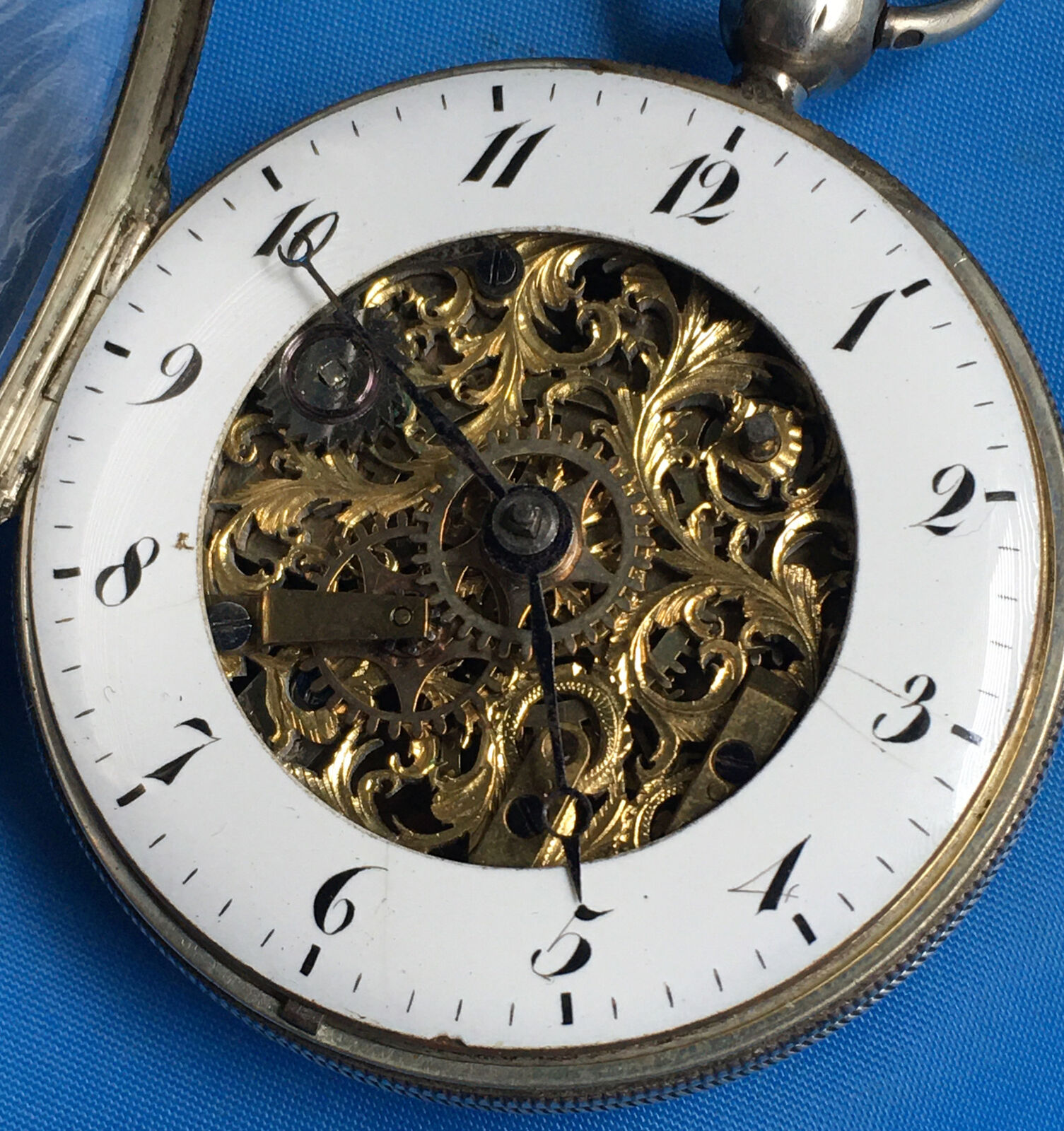 Antique 1700’s Ferdinand Berthoud A Paris Skeleton Dial Pocket Watch Very Rare ￼
