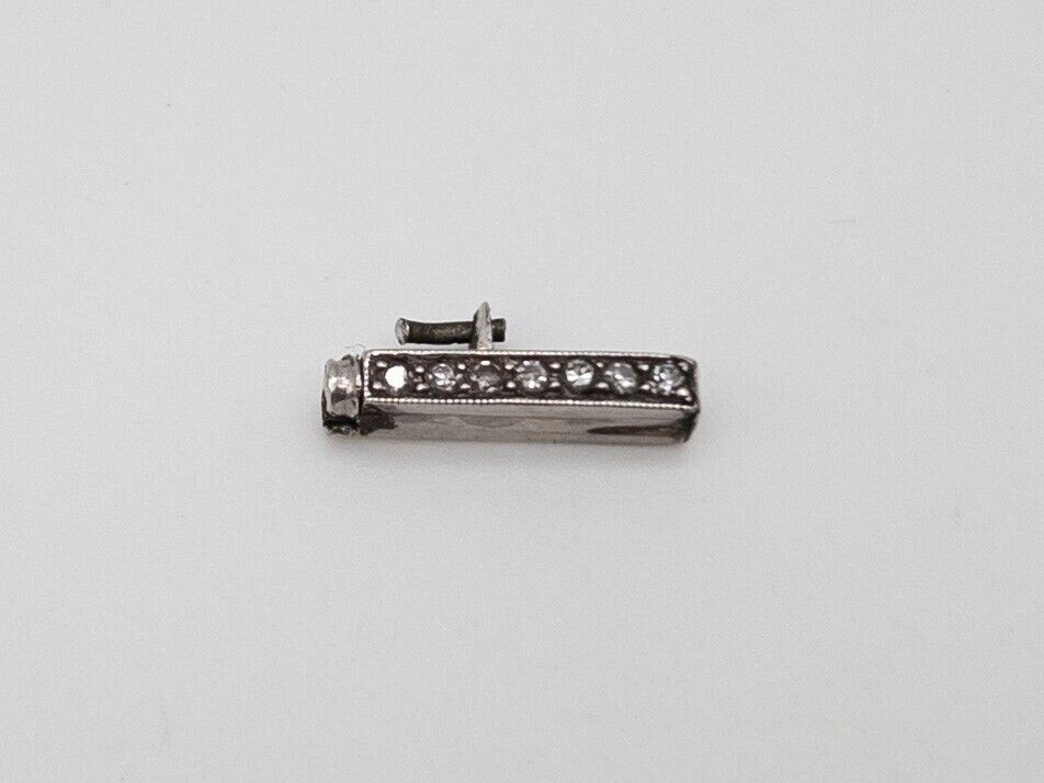 Antique Edwardian 1900s 7 Old Cut Diamond Platinum Bracelet CLASP RARE