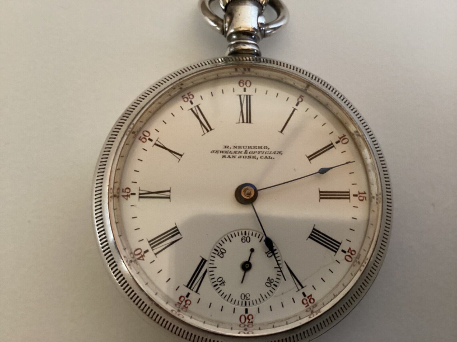Antique 1900s Waltham Sterling Silver Watch 18s 1883 Model VF Running Condition 