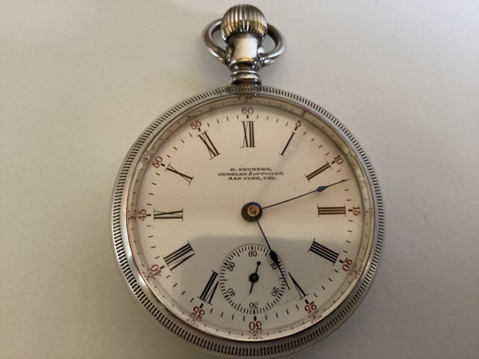 Antique 1900s Waltham Sterling Silver Watch 18s 1883 Model VF Running Condition 