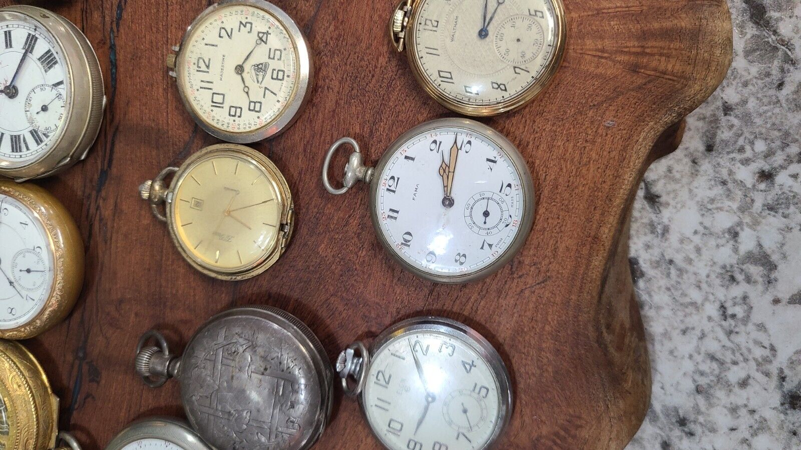 Antique Lot Of 20 Pocket Watches, Silver Gold, 1800s 