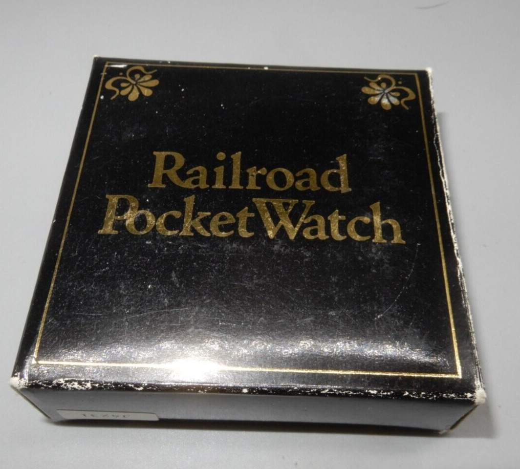 Futura RAILROAD POCKET WATCH - works! 1800s replica