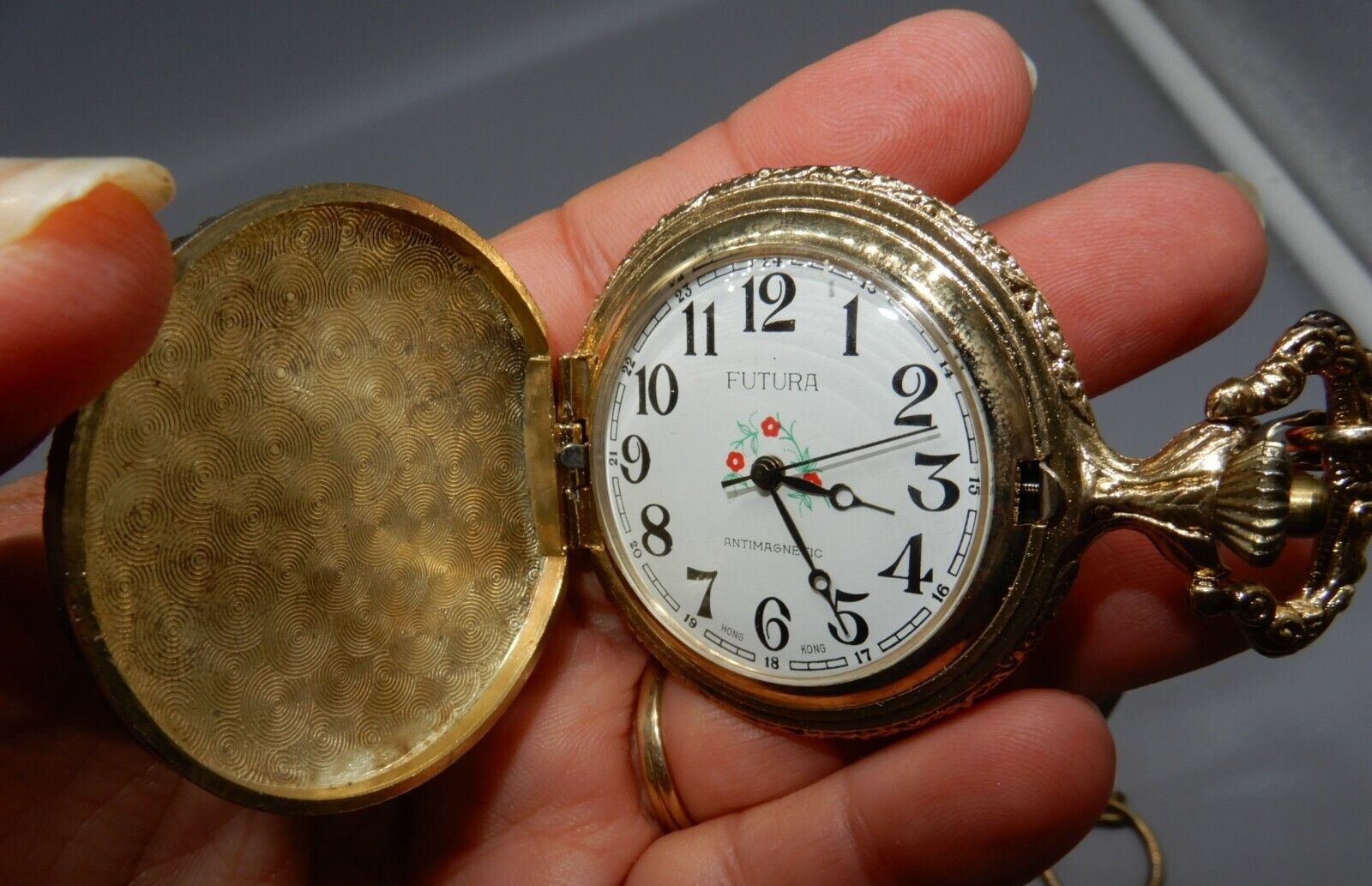 Futura RAILROAD POCKET WATCH - works! 1800s replica
