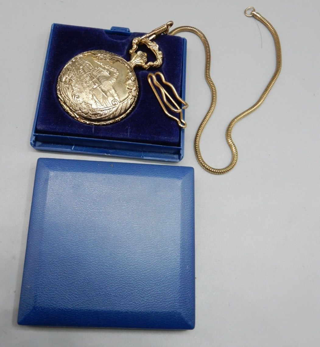 Futura RAILROAD POCKET WATCH - works! 1800s replica