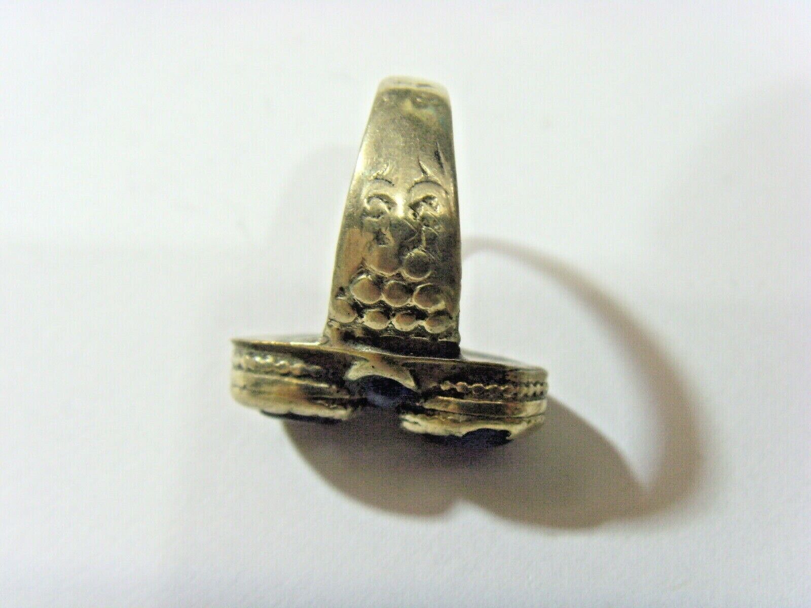 1700s antique tribal wedding ring sz 8.5 central Asia artifact ref fest 51014