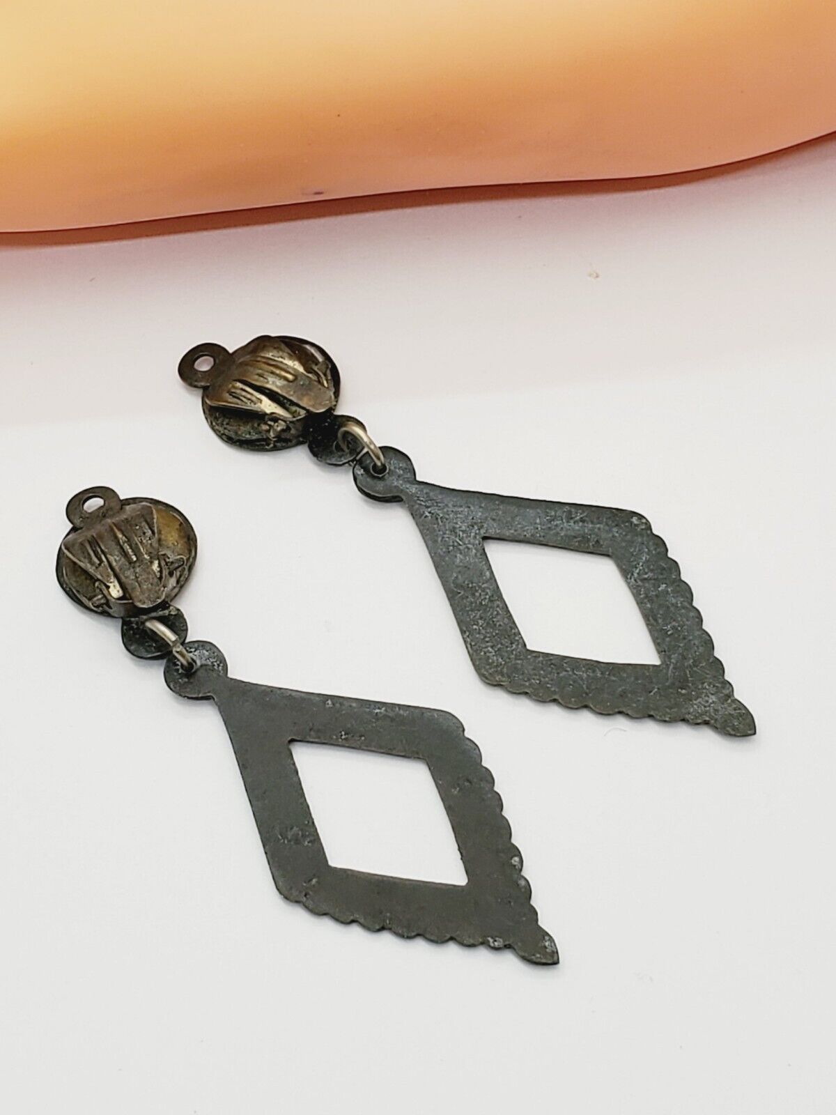 Antique Victorian 1800's Estate Find Earrings Super Cool!!(58)