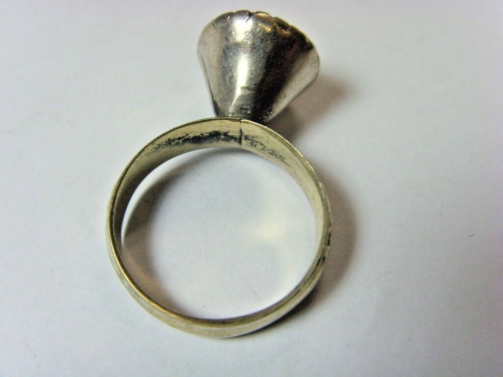 1700s antique Bedouin Nomads tribal ring 8 SZ dagestan religious islamic 50194