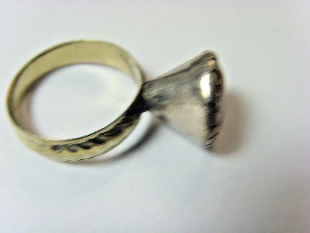1700s antique Bedouin Nomads tribal ring 8 SZ dagestan religious islamic 50194