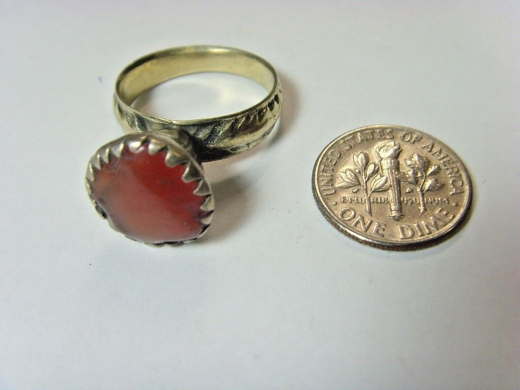 1700s antique Bedouin Nomads tribal ring 8 SZ dagestan religious islamic 50194