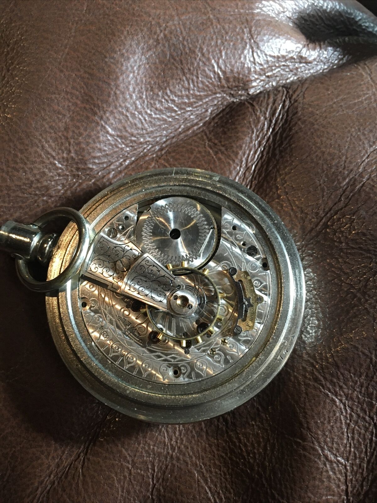 VintageWaltham Early 1900s Pocket Watch Non Working KeystoneWatchCase Silveroid