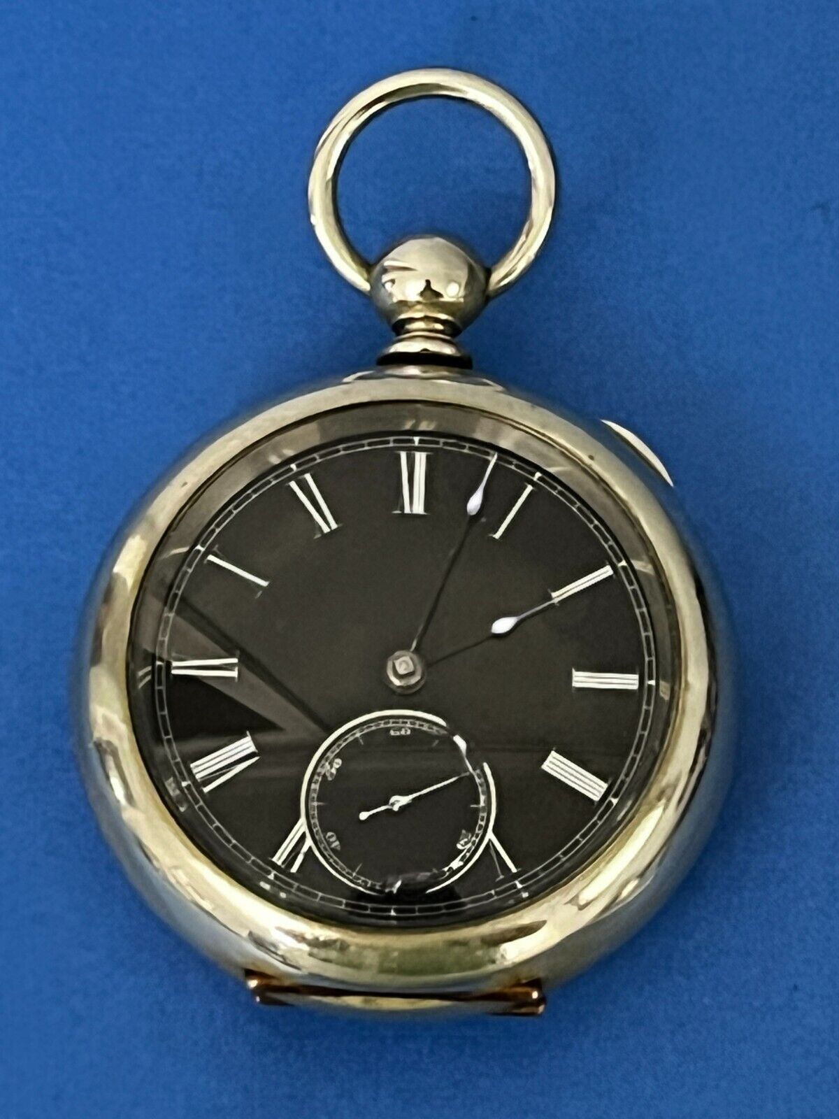 Antique late 1800s Independent Watch Co Fredonia N.Y. Silverode Hunter Case Runs