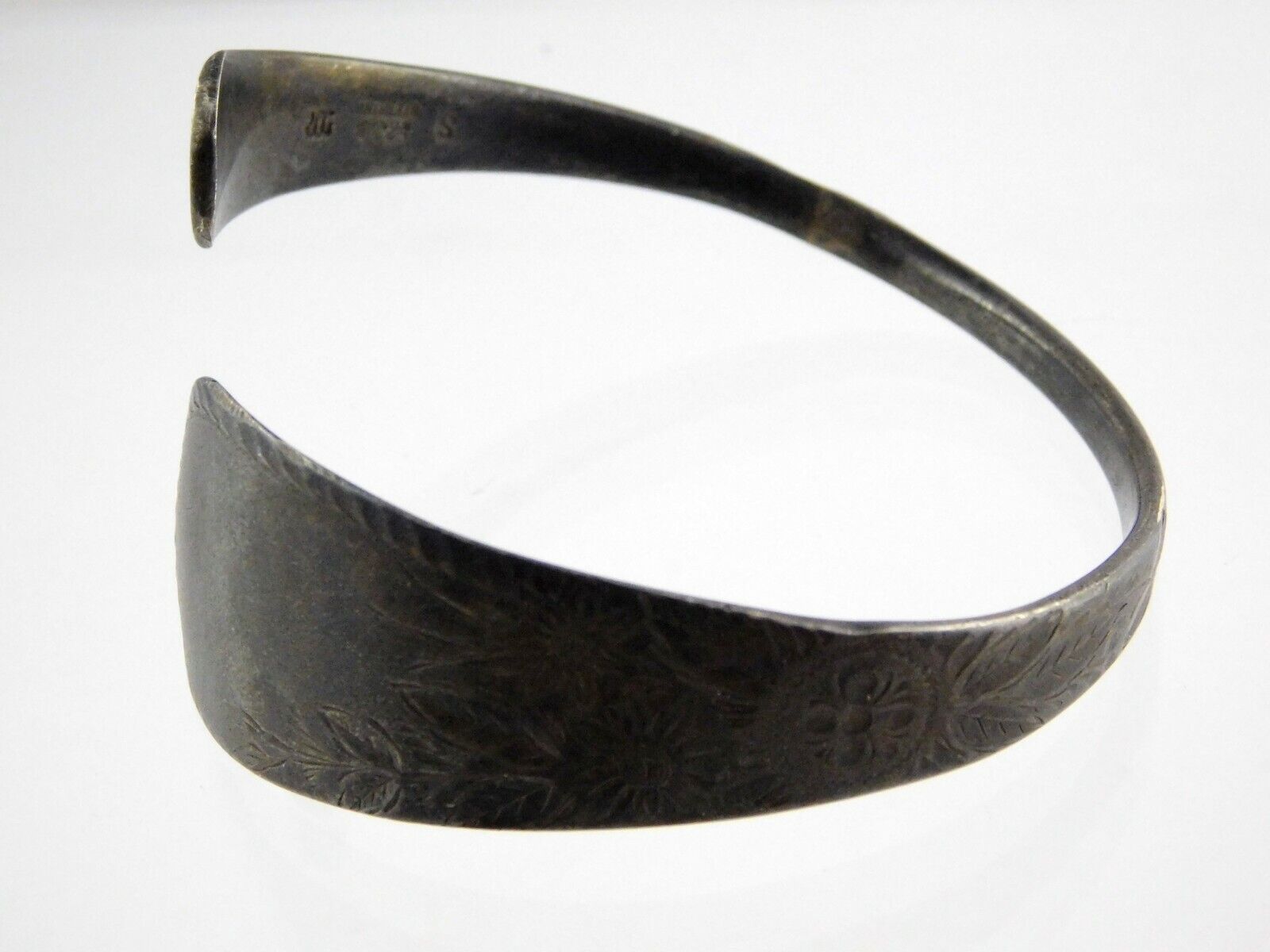 Antique Gorham Sterling Silver Wrap Bracelet Circa Late 1800s Floral Motif 925