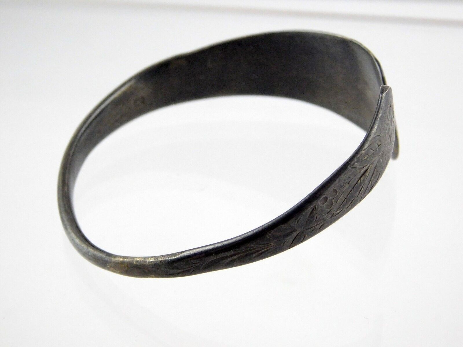 Antique Gorham Sterling Silver Wrap Bracelet Circa Late 1800s Floral Motif 925